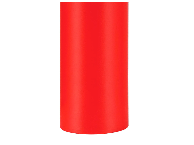 Smooth Bollard Post Sleeve 4" HDPE Dome Top, Red