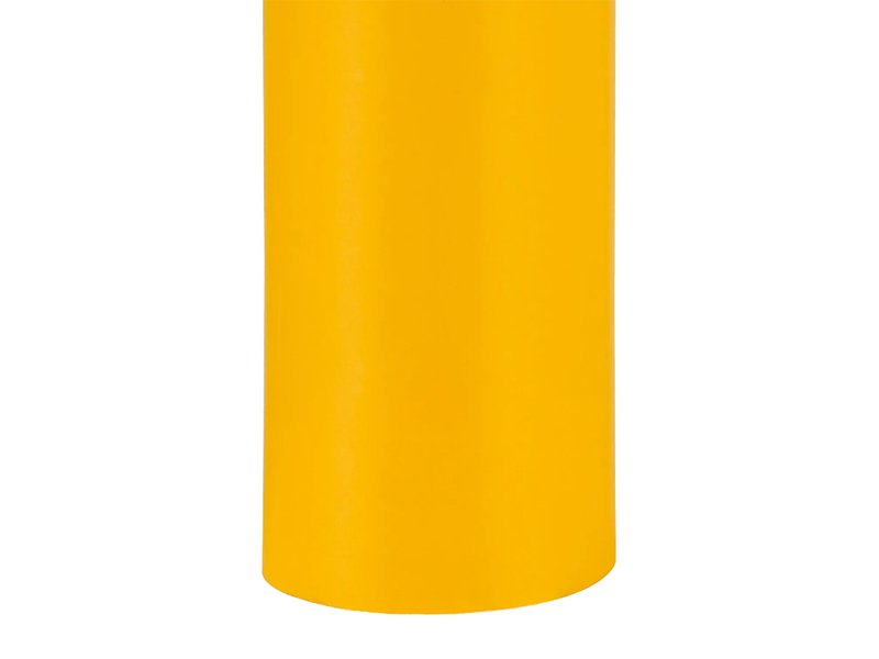 Smooth Bollard Post Sleeve 4" HDPE Dome Top, Yellow