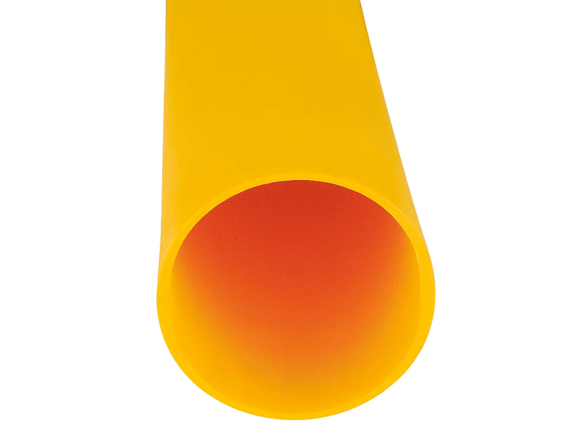 Smooth Bollard Post Sleeve 4" HDPE Dome Top, Yellow