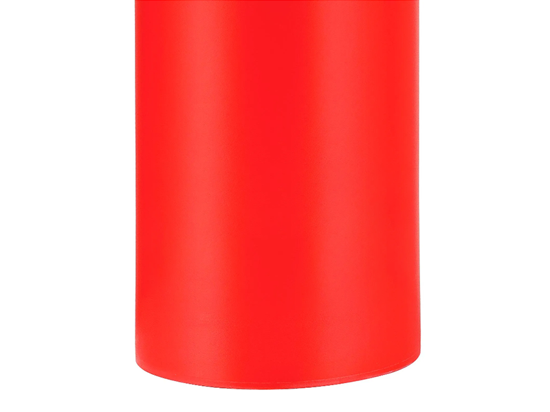 Smooth Bollard Post Sleeve 6" HDPE Dome Top, Red