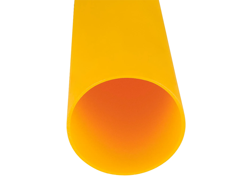 Smooth Bollard Post Sleeve 6" HDPE Dome Top, Yellow