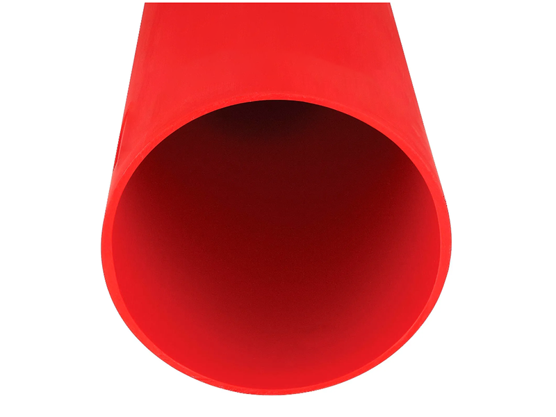Smooth Bollard Post Sleeve 8" HDPE Dome Top, Red