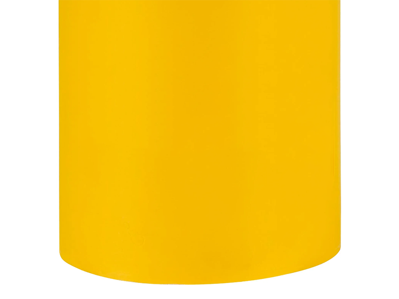 Smooth Bollard Post Sleeve 8" HDPE Dome Top, Yellow