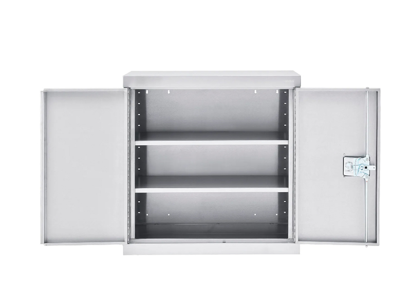 Wall Mount Storage Cabinet, 30"Wx12"Dx30"H, Assembled, 304 Stainless Steel