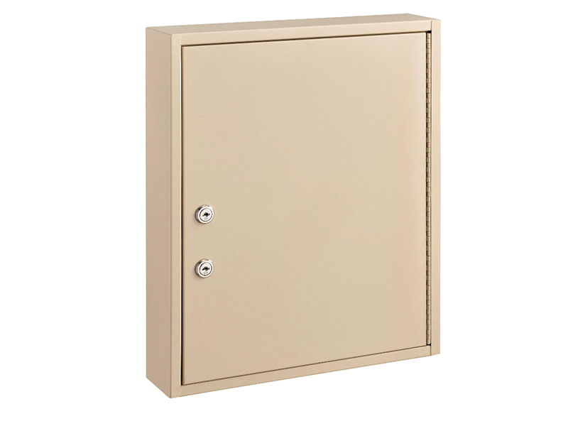 Medical Security Cabinet w/Double Key Locks, 14"Wx3-1/8"Dx17-1/8"H, Beige