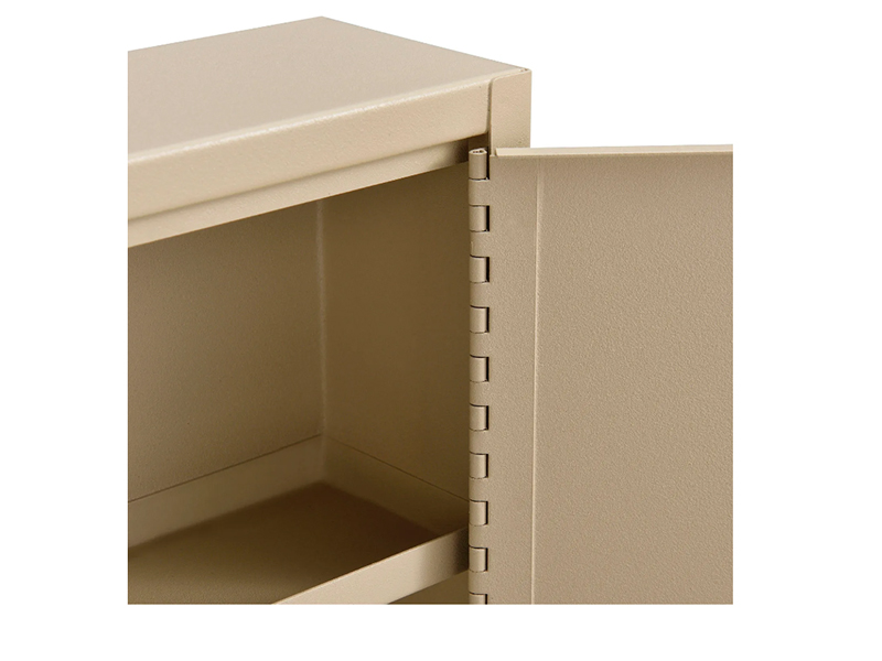 Medical Security Cabinet w/Double Key Locks, 14"Wx3-1/8"Dx17-1/8"H, Beige