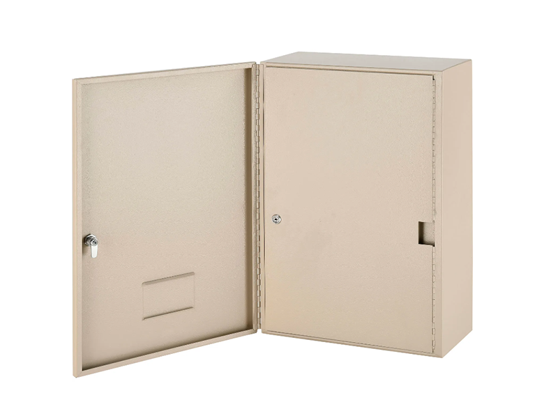 Medium Medicine Cabinet, Double Door/Double Lock, 16"W x 8"D x 24"H, Beige