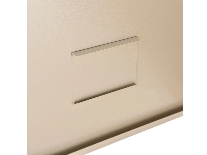 Medium Medicine Cabinet, Double Door/Double Lock, 16"W x 8"D x 24"H, Beige