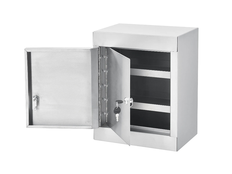 Stainless Steel Medicine Cabinet W/Double Door/Double Lock, 12"Wx8"Dx15"H