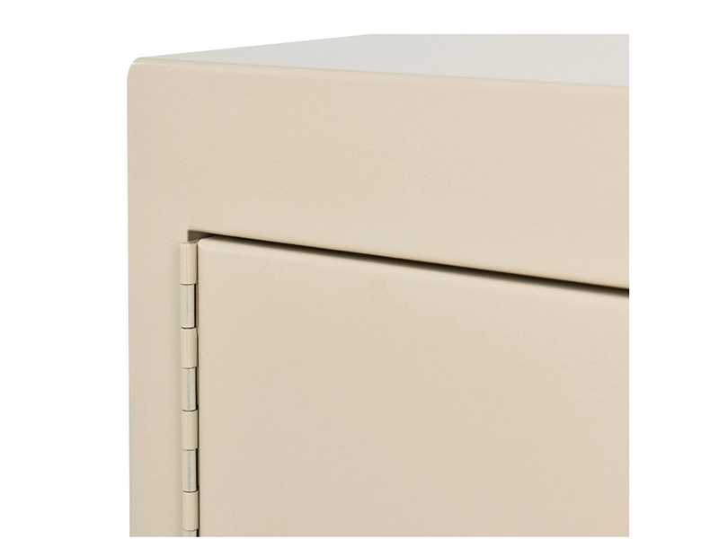 Large Medicine Cabinet, Double Door/Double Lock, 18"W x 10"D x 30"H, Beige