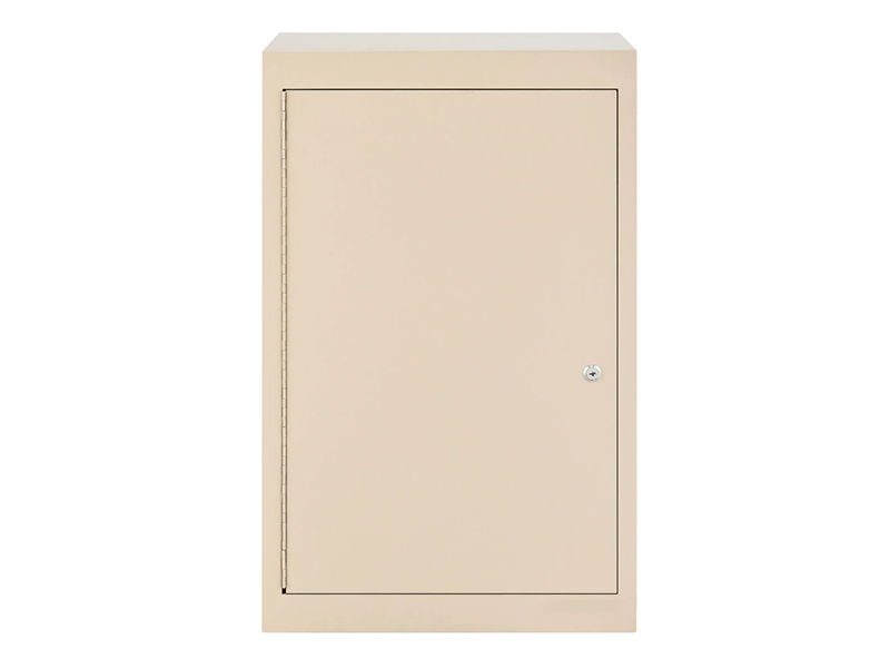 Large Medicine Cabinet, Double Door/Double Lock, 18"W x 10"D x 30"H, Beige