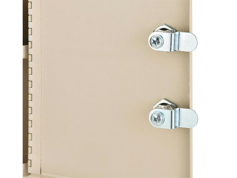 Medical Security Cabinet w/Double Key Locks, 8"W x 2-5/8"D x 12-1/8"H, Beige