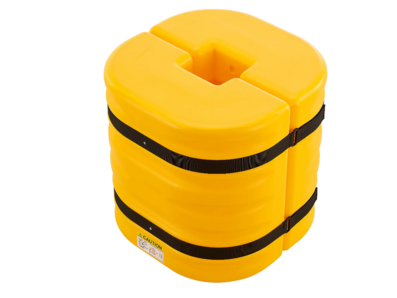 Column Protector, 6" Opening, 24" High, Yellow