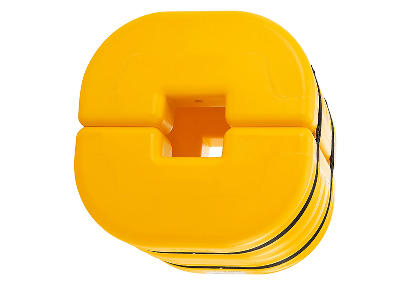 Column Protector, 6" Opening, 24" High, Yellow
