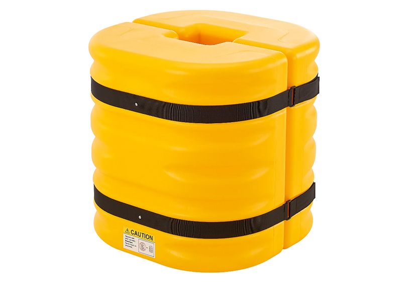 Column Protector, 6" Opening, 24" High, Yellow