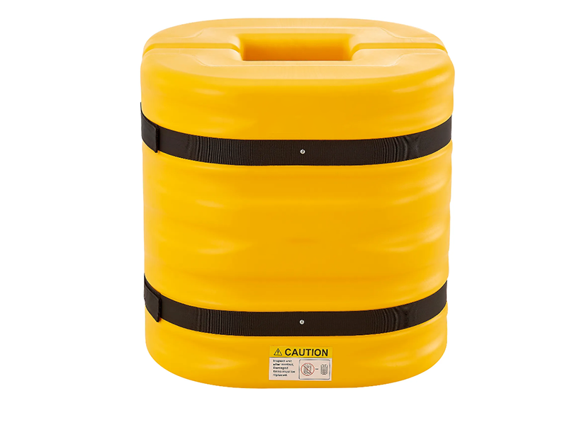 Column Protector, 8" Opening, 24" High, Yellow