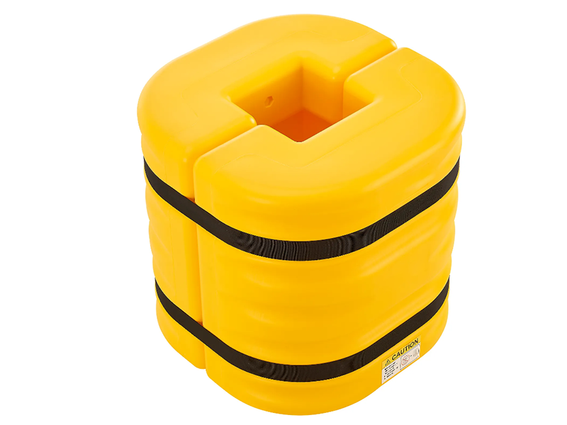Column Protector, 8" Opening, 24" High, Yellow