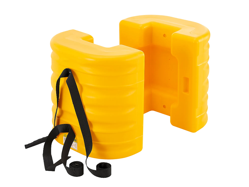 Column Protector, 8" Opening, 24" High, Yellow