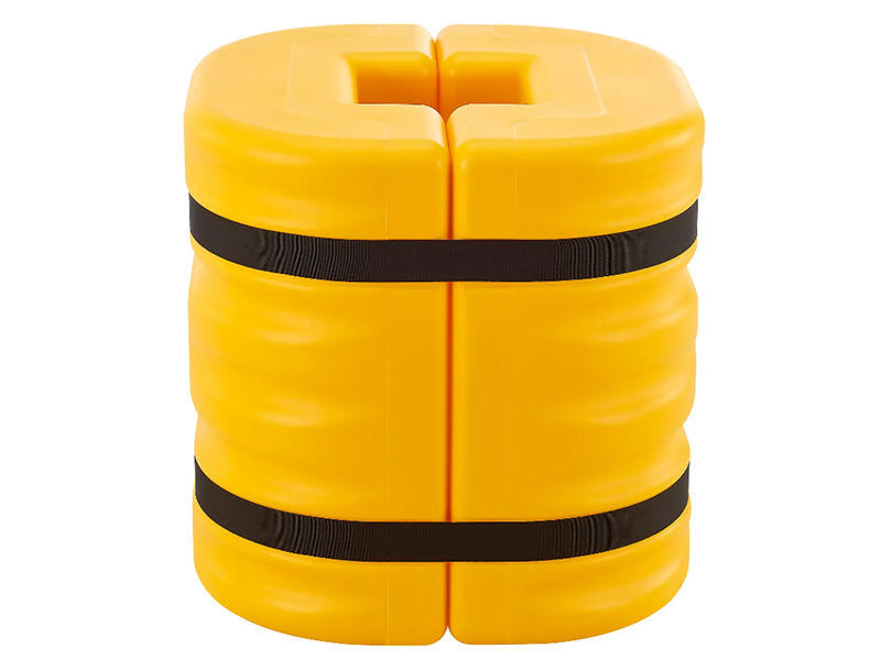 Column Protector, 8" Opening, 24" High, Yellow
