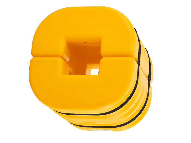 Column Protector, 8" Opening, 24" High, Yellow