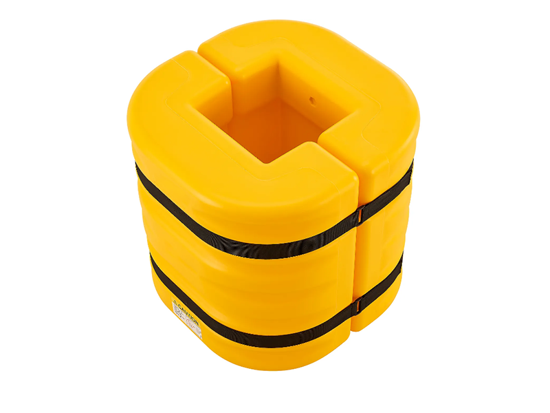 Column Protector, 10" Opening, 24" High, Yellow