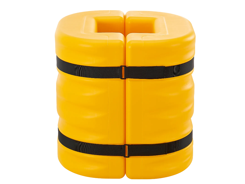 Column Protector, 10" Opening, 24" High, Yellow