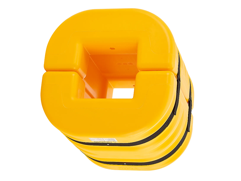 Column Protector, 10" Opening, 24" High, Yellow