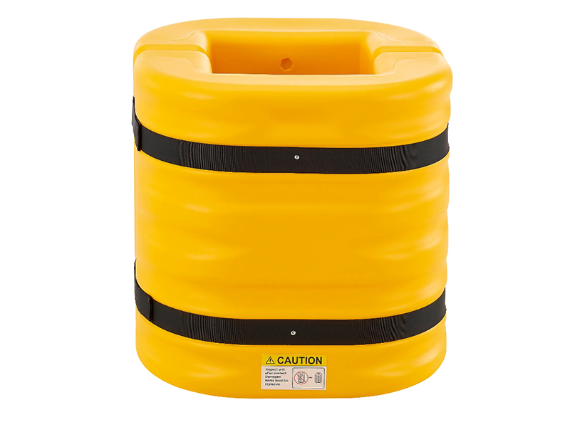 Column Protector, 12" Opening, 24" High, Yellow