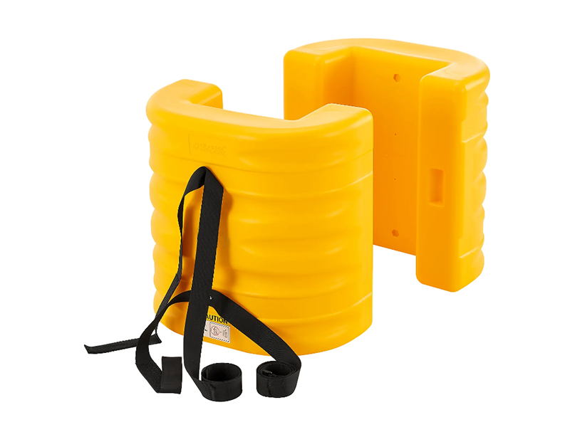 Column Protector, 12" Opening, 24" High, Yellow