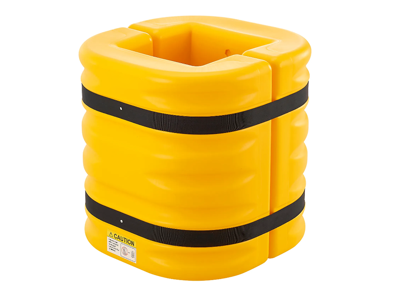 Column Protector, 12" Opening, 24" High, Yellow
