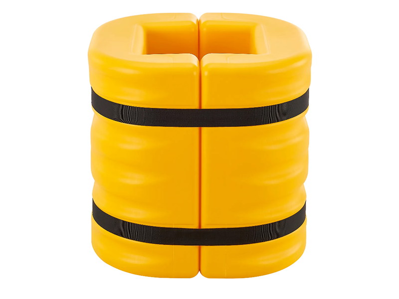 Column Protector, 12" Opening, 24" High, Yellow