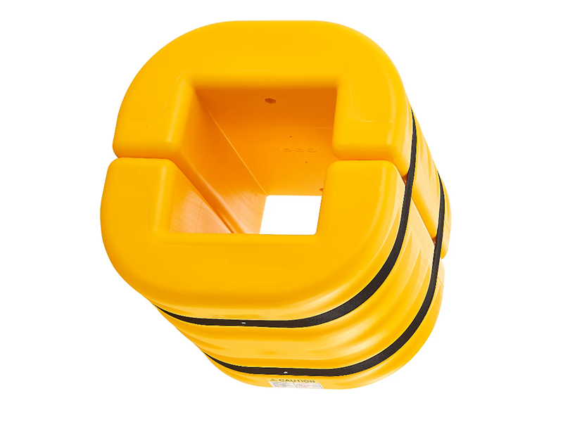 Column Protector, 12" Opening, 24" High, Yellow