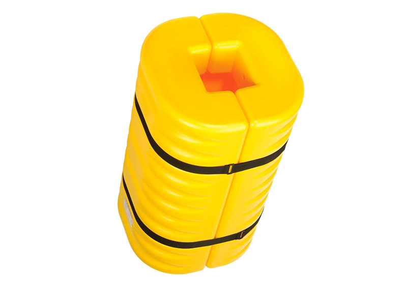 Column Protector, 8" Opening, Yellow