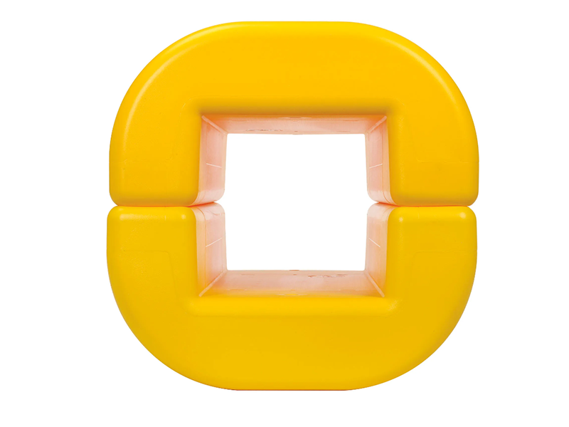 Column Protector, 12" Opening, Yellow