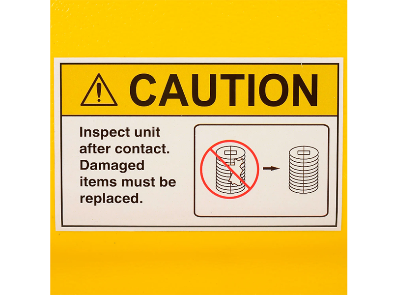 Column Protector, 4 - 6" Opening, Yellow