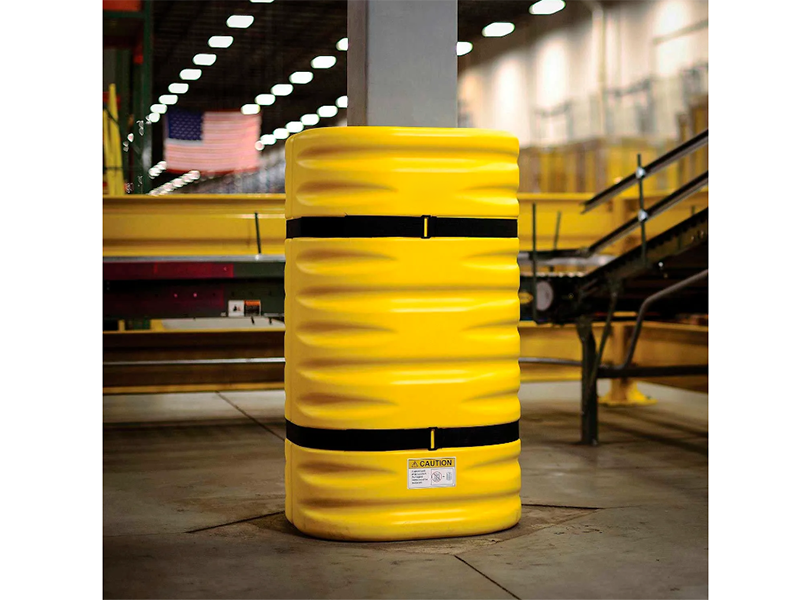 Column Protector, 12" Opening, Yellow