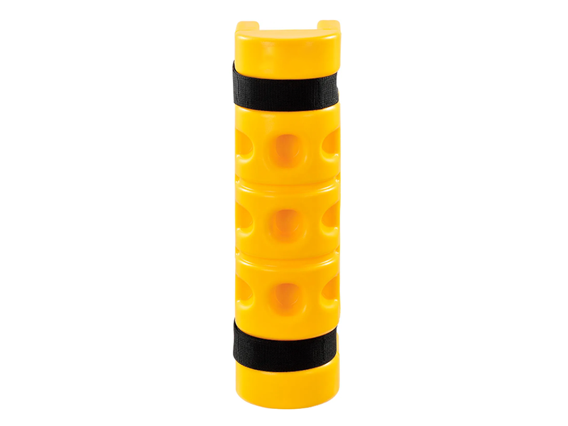 Rack Protector, 3" x 3" Opening, 18"H, Yellow