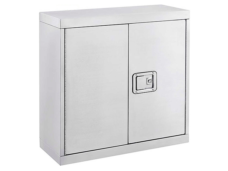 Wall Mount Storage Cabinet, 30"Wx12"Dx30"H, Assembled, 304 Stainless Steel