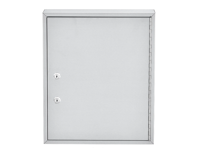 Stainless Steel Medical Cabinet W/Double Key Locks, 14"Wx3-18"Dx17-18"H