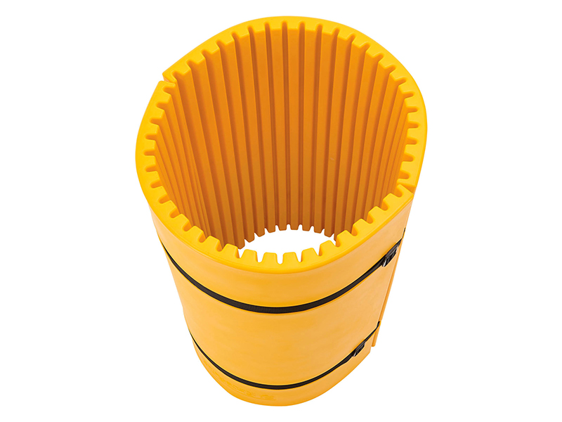 Column Protector For 24" Dia. Concrete Columns, 44"W x 42"H, Yellow