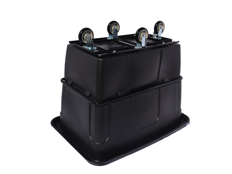 Cube Truck,8 Cu. Ft., 700 Lb. Load,Black