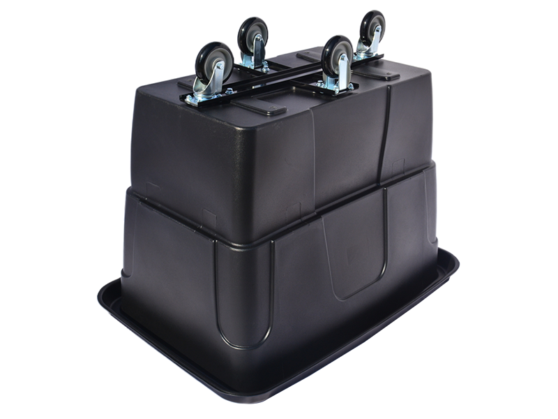 Cube Truck,14 Cu. Ft.,500 Lb. Load,Black