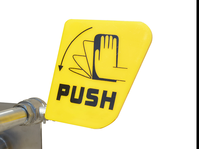 Emergency Eyewash Station, Wall Mount, Stainless Steel