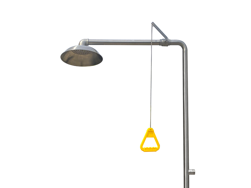Emergency Combination Shower With Eyewash Station, Stainless Steel
