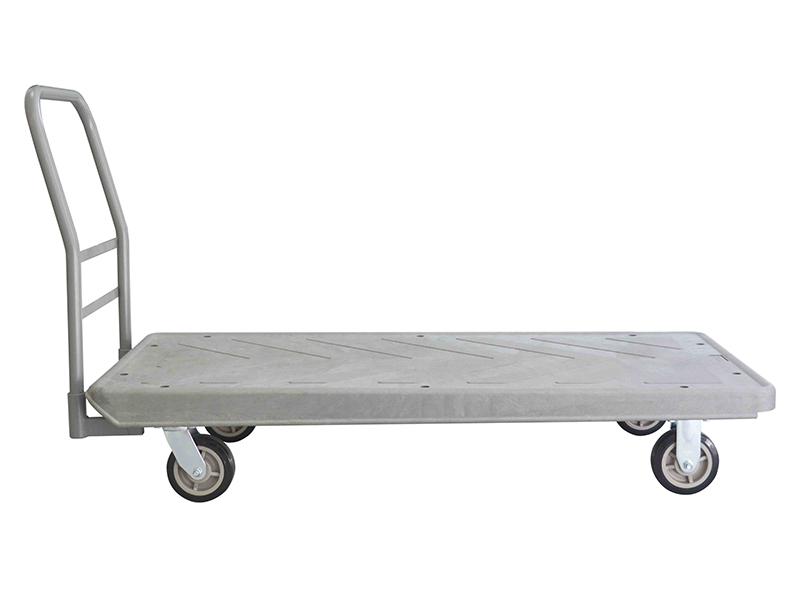 Structural Foam 60x30 Plastic Deck Platform Truck - 4 Wheels - 2000 Lb. Cap.
