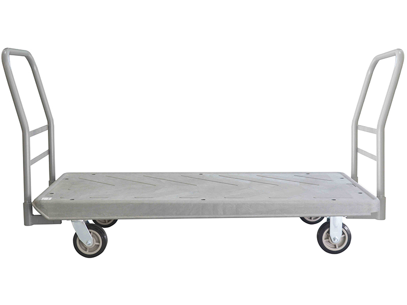 Structural Foam 60x30 Plastic Deck Platform Truck - 4 Wheels - 2000 Lb. Cap.