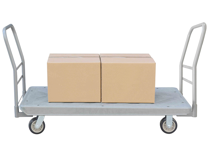 Structural Foam 60x30 Plastic Deck Platform Truck - 4 Wheels - 2000 Lb. Cap.