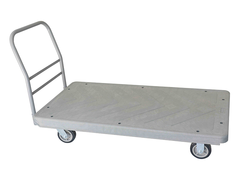 Structural Foam 60x30 Plastic Deck Platform Truck - 4 Wheels - 2000 Lb. Cap.