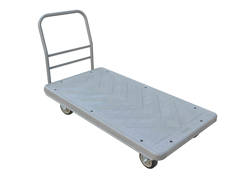 Structural Foam 60x30 Plastic Deck Platform Truck - 4 Wheels - 2000 Lb. Cap.