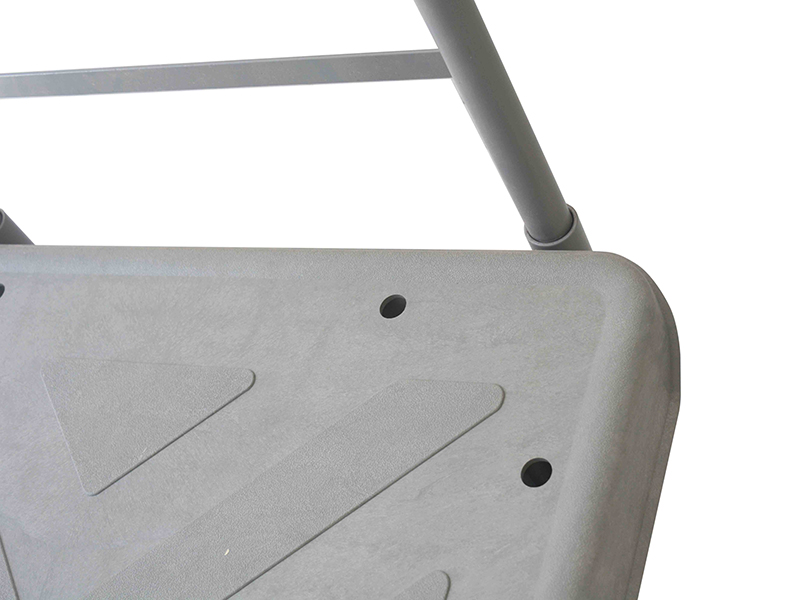 Structural Foam 60x30 Plastic Deck Platform Truck - 4 Wheels - 2000 Lb. Cap.